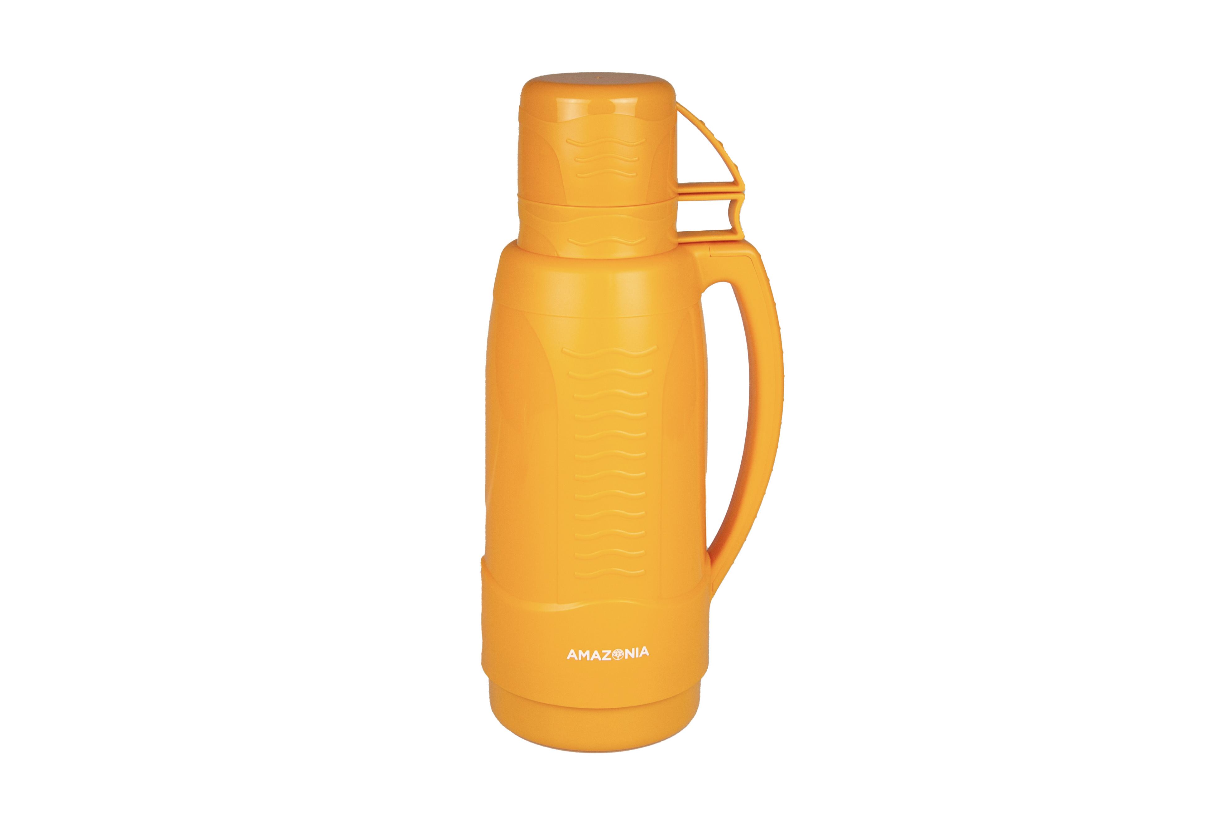 BOUTEILLE ISOTHERME 1.8L AVEC 2 TASSES ORANGE