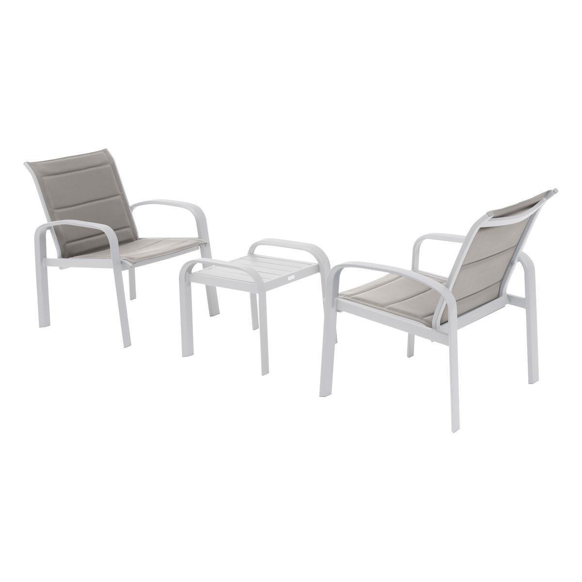 DUO SALON ELYN NOISETTE BLANC 2 PLACES