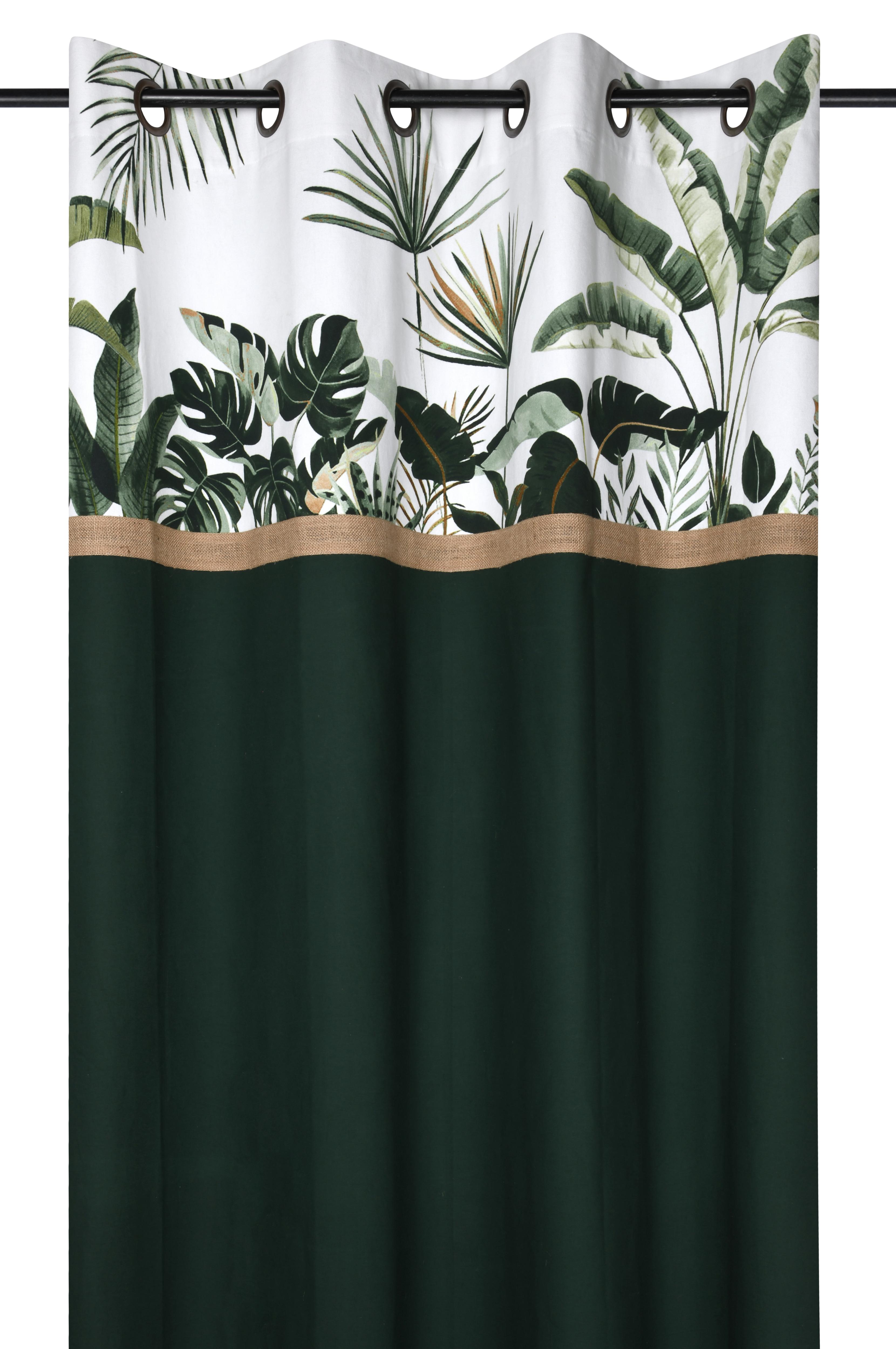 TOPIARY RIDEAU 140X260CM OEILLETS VERT