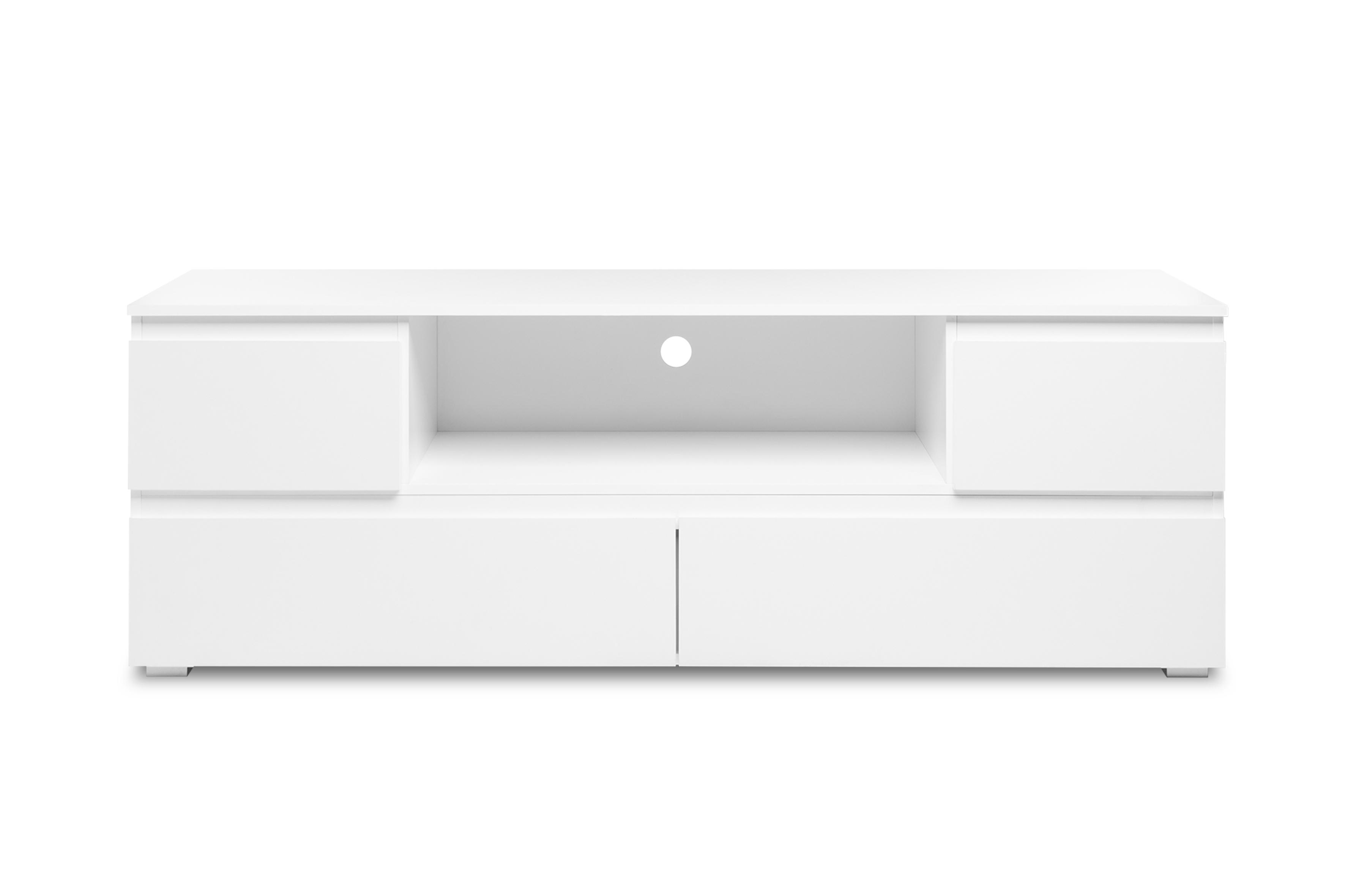 IMAGE MEUBLE TV BLANC 160X55X40CM