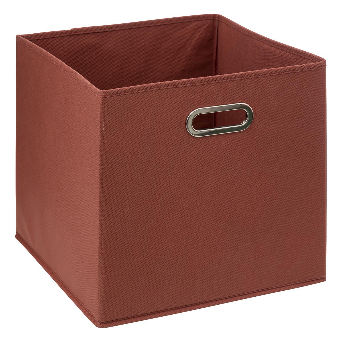 BOITE RANGEMENT 31X31CMCM TERRE SIENNE
