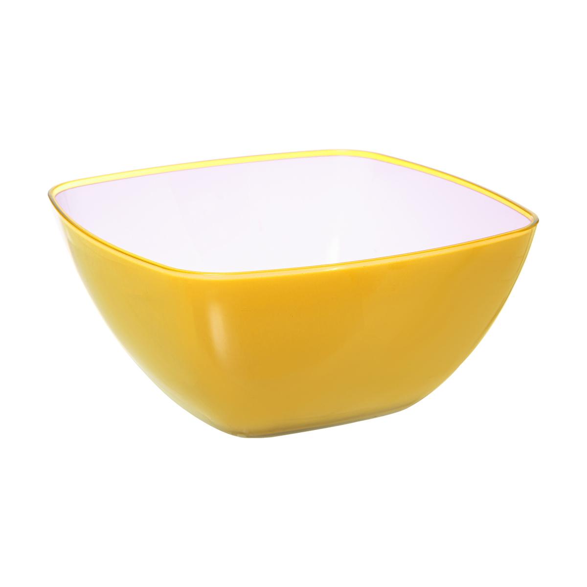 SALADIER SQUARE JAUNE 19CM