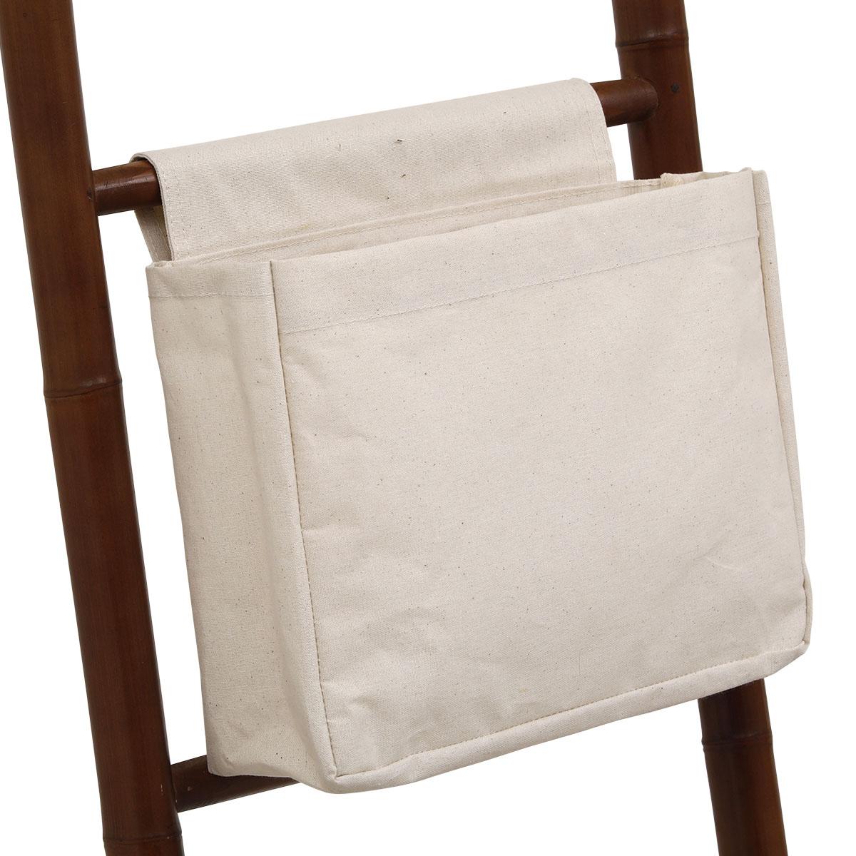 PANIER RANGEMENT COTON ACCROCHE SCRATCH GRAND MODELE NATUREL