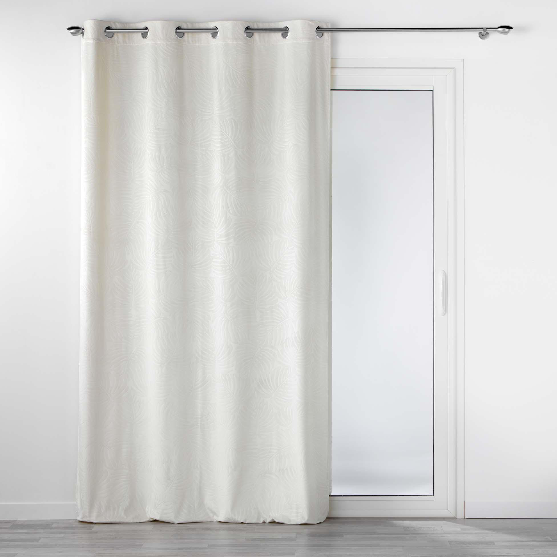 RIDEAU OEILLETS OCCULTANT 140X240CM VELOURS ANALIA NATUREL
