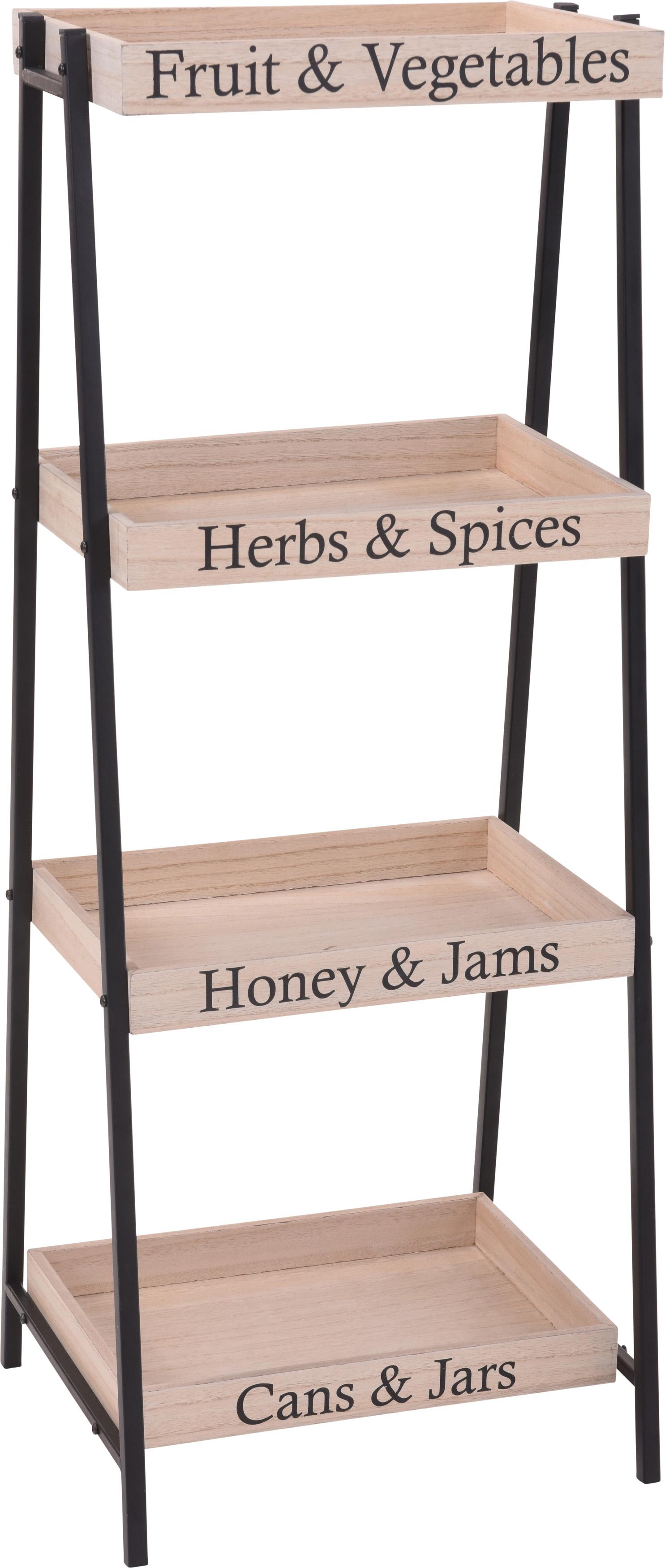 ETAGERE METAL ET BOIS