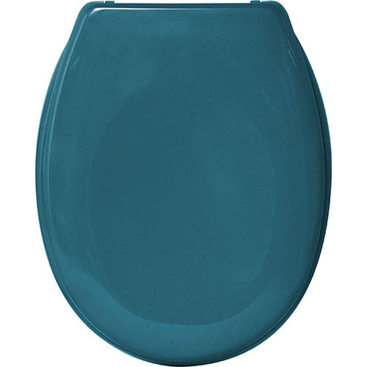 ABATTANT WC THERMODUR 18 POUCES BLEU CANARD