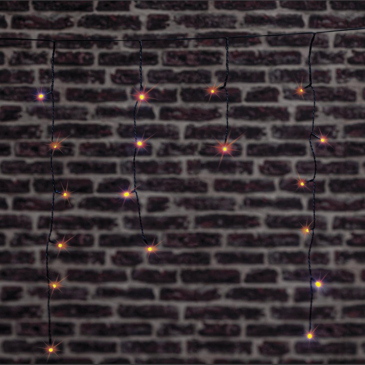 RIDEAU FIL EXTERIEUR SOLAIRE L.480CM 120LEDS BLANC CHAUD