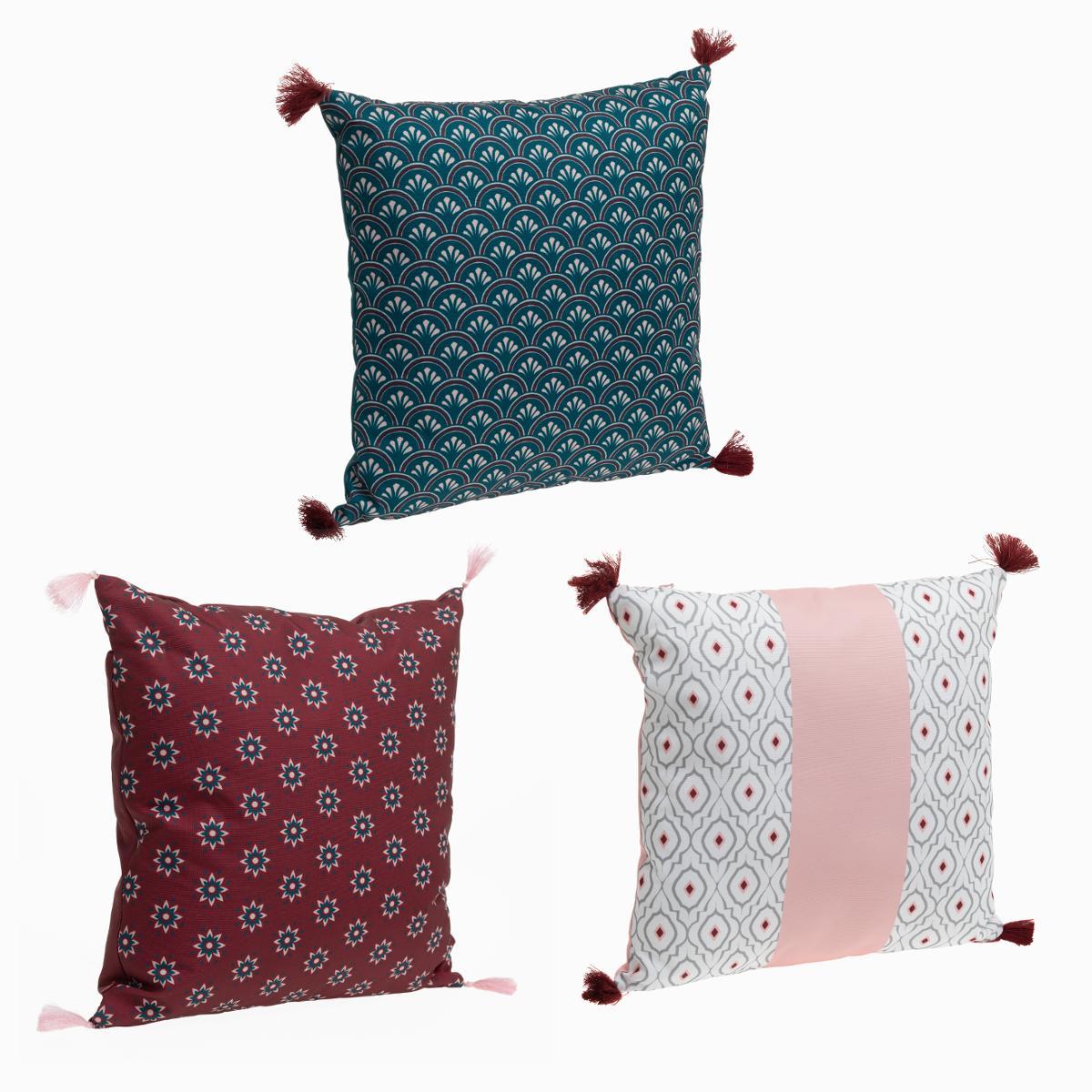 COUSSIN DECO 40X40CM ETHNIQUE