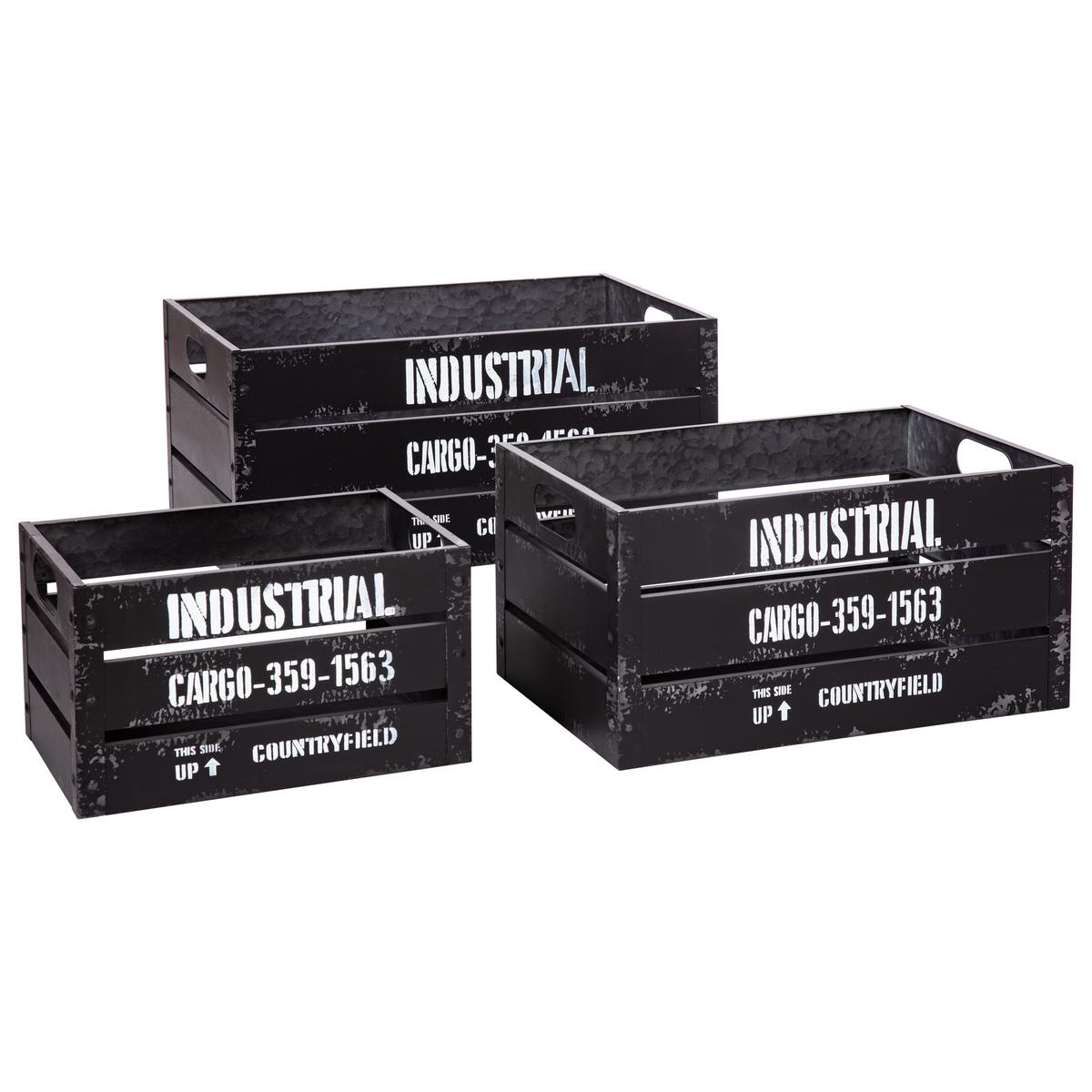 CAGETTE METAL BILL NOIR D.50.3X30.1X23.5CM