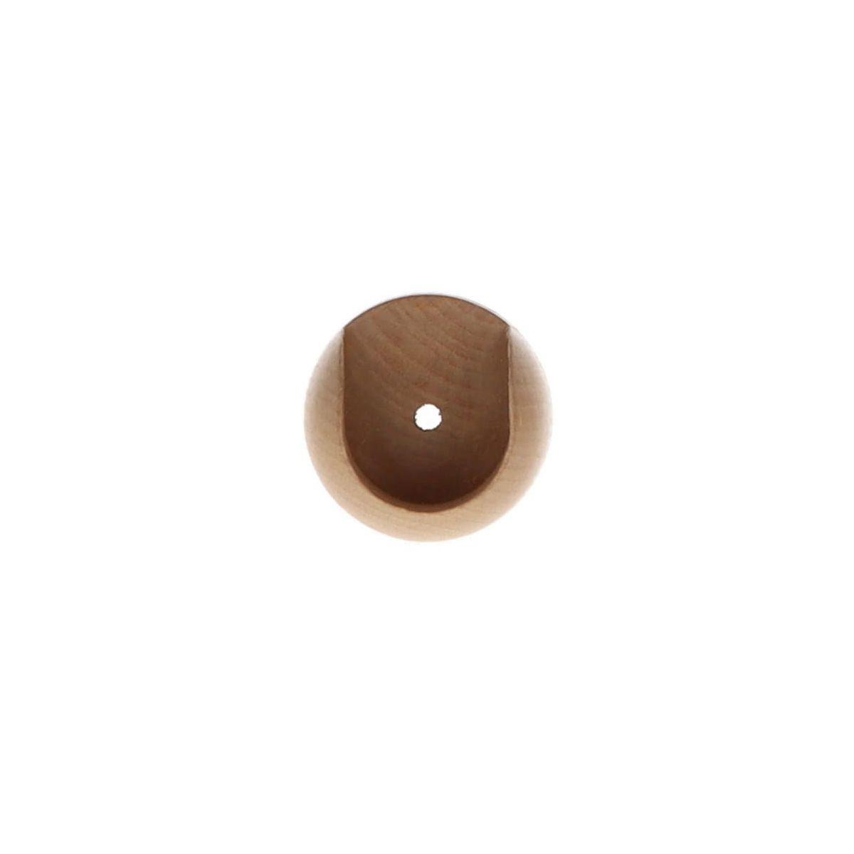 SUPPORT MURAL D.28CM NATUREL VERNIS X2PIECES