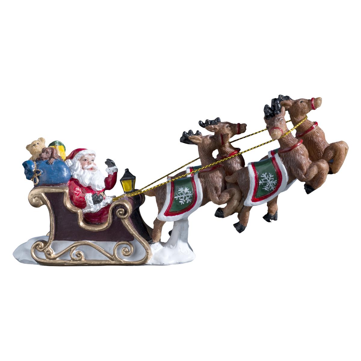 ACCESSOIRES VILLAGE DE NOEL SANTON TRAINEAU