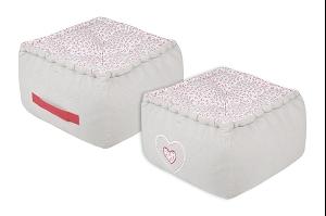 AMELIA POUF 40X40X30 NATUREL