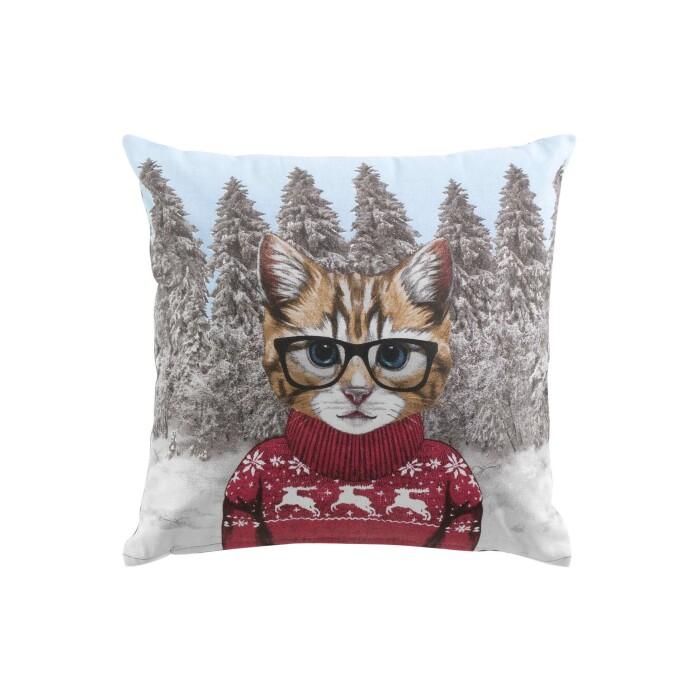 COUSSIN 40 X 40 CM COTON IMPRIME CHAPIN