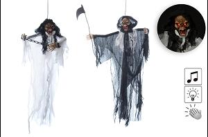 FANTOME SQUELETTE SUSP. SON LUMIERE 22X10X63 CM
