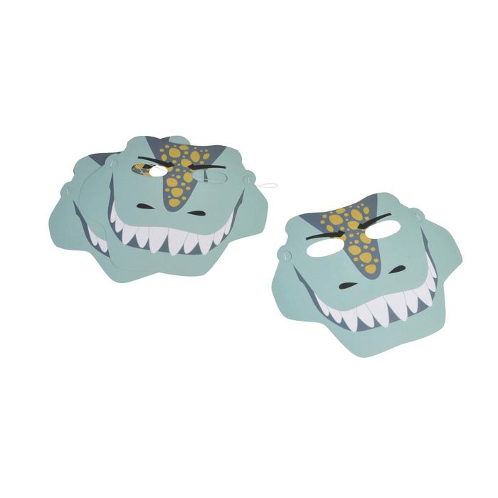 SET 6 MASQUES PAPIER HAPPY DINO