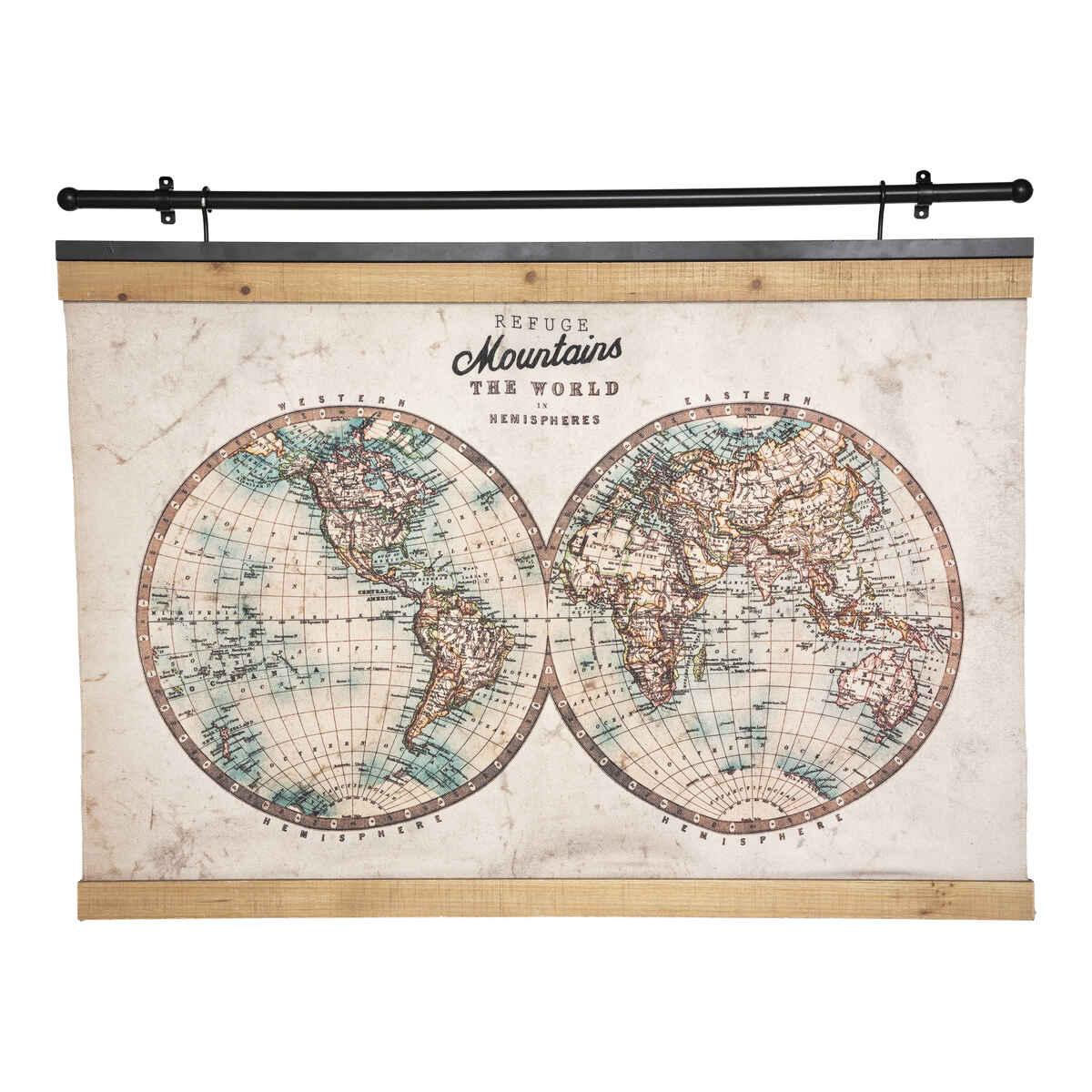 TOILE SUSPENDU MONDE WILD D.100X78CM