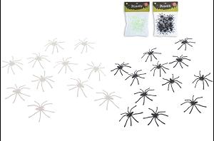 SACHET DE 40 ARAIGNEES 1XNOIR 1XPHOSPHORESCENT