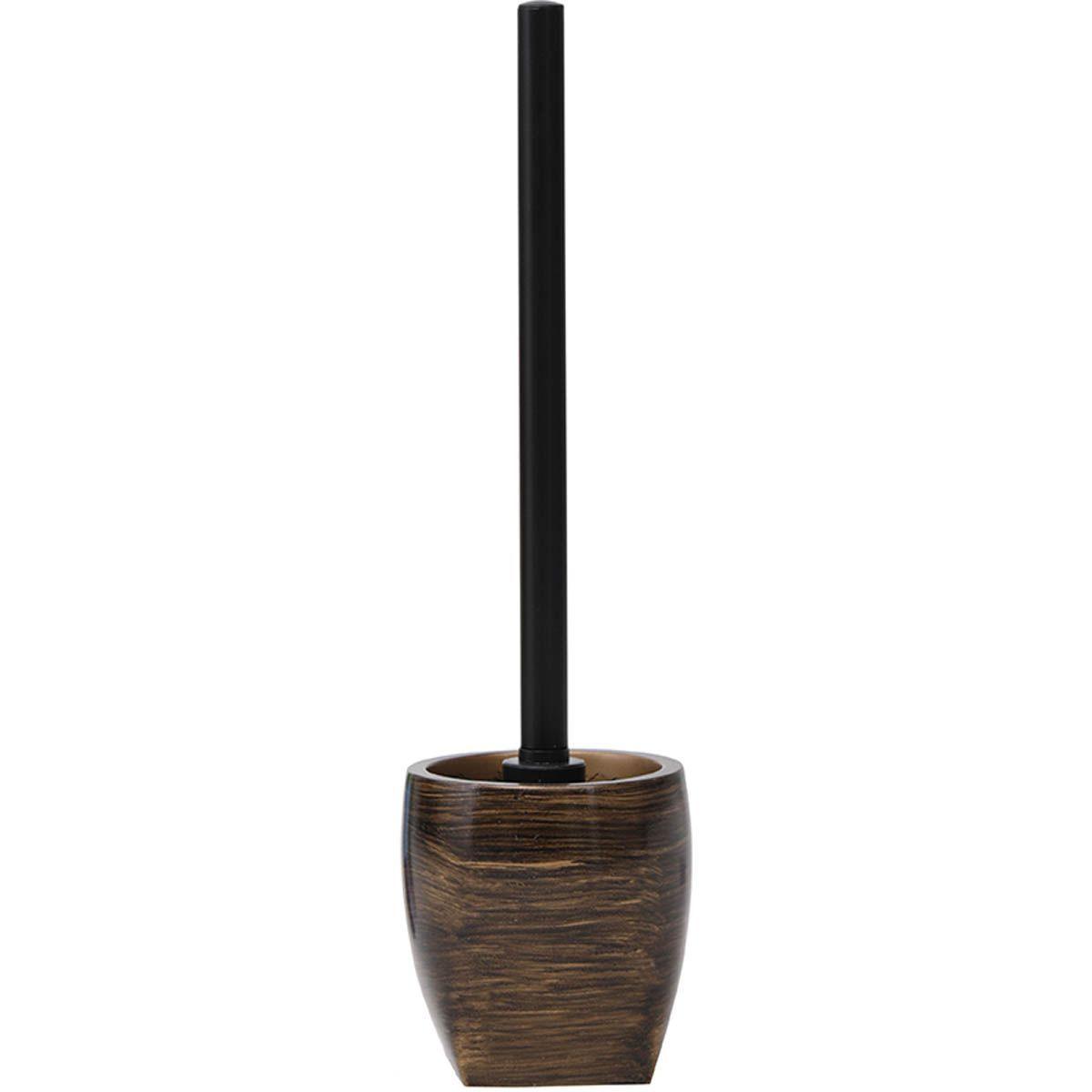BROSSE WC POLYRESINE STRIEE WENGE