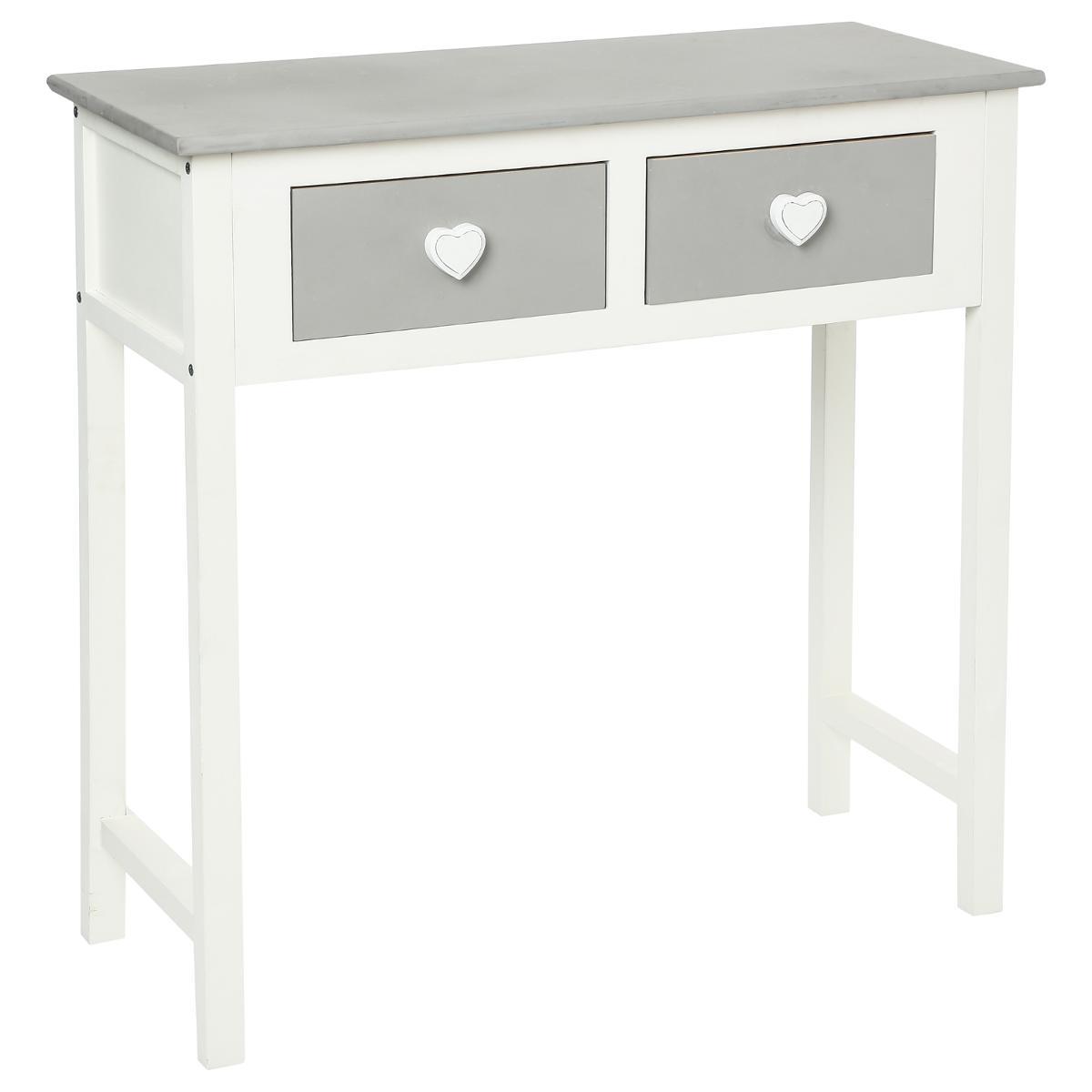 CONSOLE COEUR LEONCE 2 TIROIRS