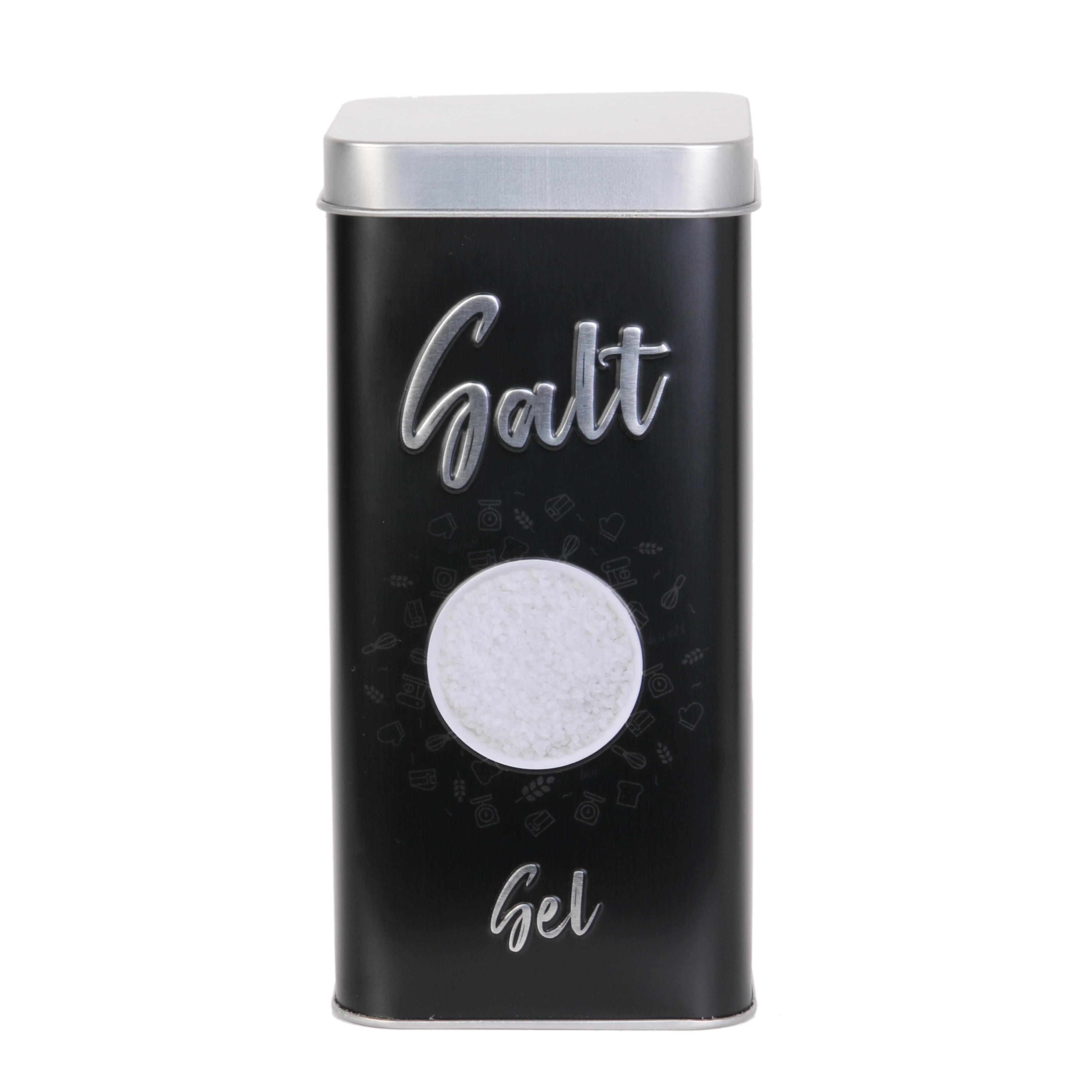 BOITE METAL SEL 8X8X16.5CM