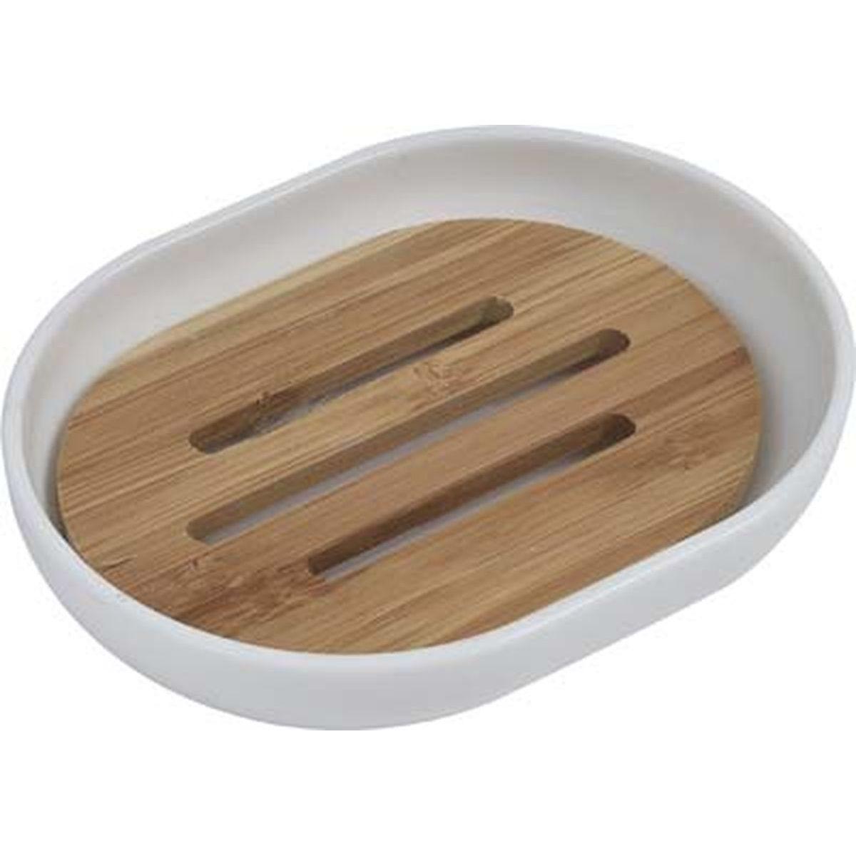 PORTE SAVON PS BLANC BAMBOU