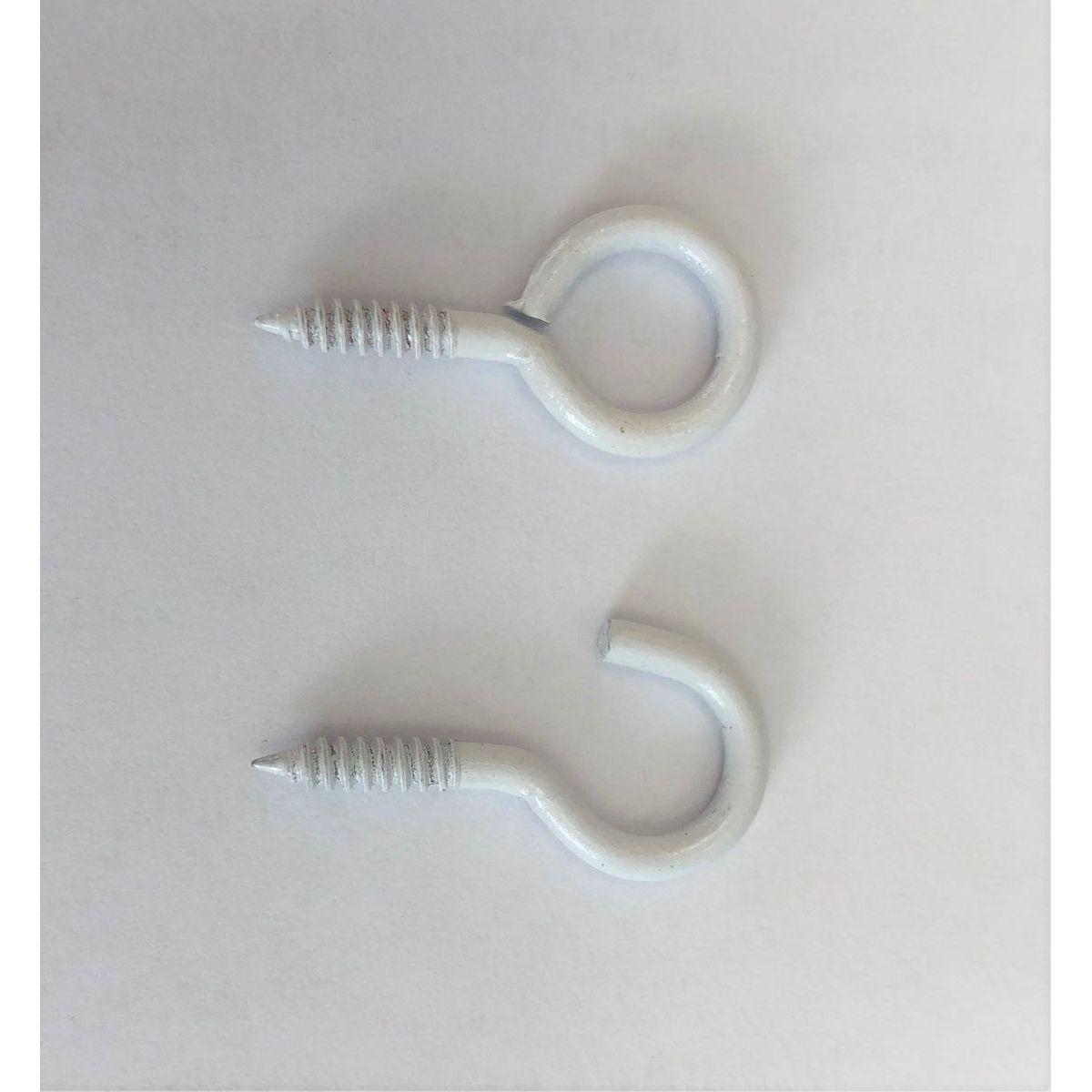 PITON ROND FILETE X16 BLANC