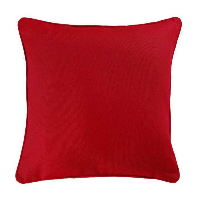 COUSSIN PASSEPOIL 40X40CM PANAMA ROUGE