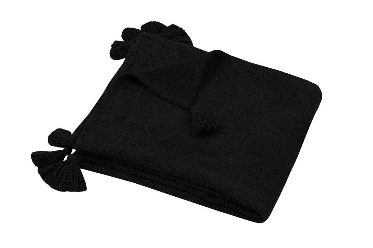 SANCHEZ PLAID 125X150CM NOIR