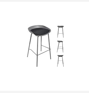 TABOURET DE BAR HELLA GRIS M4