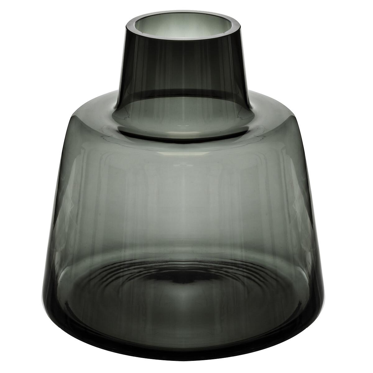 VASE EPAULE GRIS H.23CM