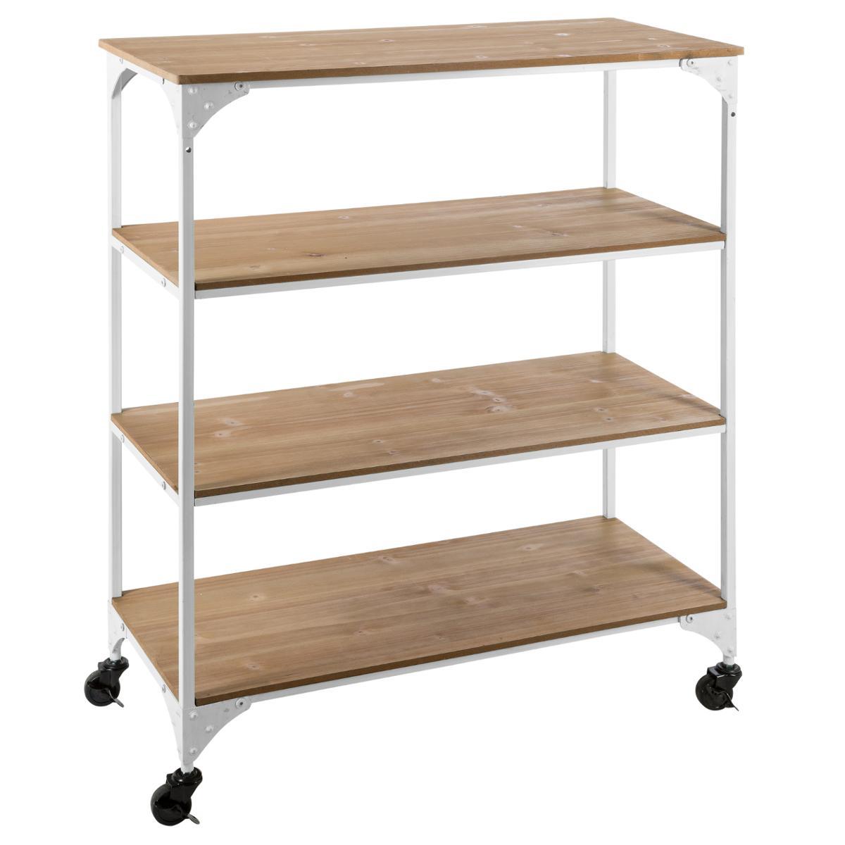 ETAGERE METAL BLANC 4NIVEAUX DREAM