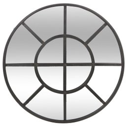 MIROIR ROND METAL D.91.5X3.5CM