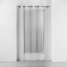 PANNEAU A OEILLETS 140X240CM POMPONS POMPONELLA BLANC