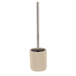 BROSSE WC POLYRESINE STRIEE TAUPE