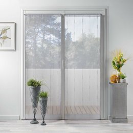 PAIRE DROITE PASSE TRINGLE 2X70X200CM LINAHE GRIS