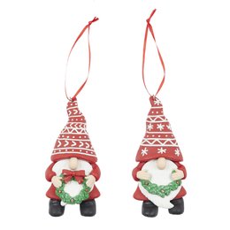 SUSPENSION LUTIN COURONNE H.12CM