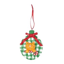 SUSPENSION CHAT VERT H10CM