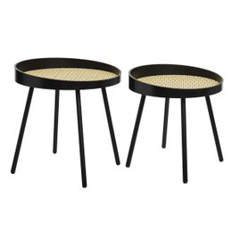 TABLE CAFE CANNAGE ARTY X2 D.38X39CM ET D.45X46CM