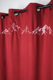 CHARVIN RIDEAU 135X260CM OEIL ROUGE