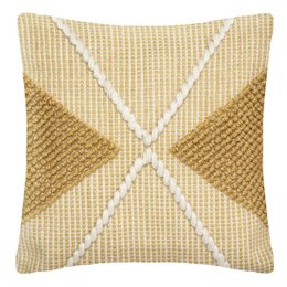 COUSSIN RECYCLE ROW OCRE 45X45CM