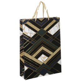 SAC CADEAU GEOMETRIQUE D.33X10.2X45.5CM