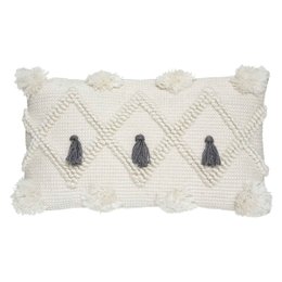 COUSSIN RECYCLE ROW GRIS 30X50CM