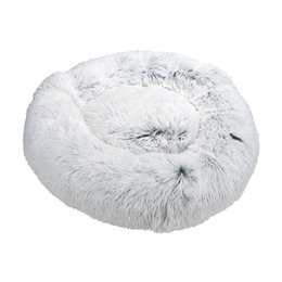 COUSSIN ROND APAISANT 75X24CM FLUFFY BLANC CHINE