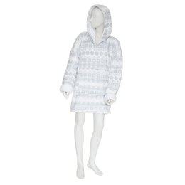 PLAID SWEAT MANCHE FLANEL IMPRIME GRIS TAILLE UNIQUE