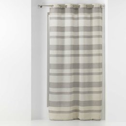 PANNEAU A OEILLETS 140X240CM TISSE BAYADERE PALERMA SABLE