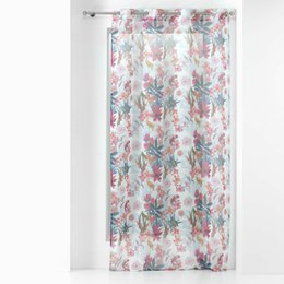 PANNEAU A OEILLETS 140X240CM IMP EXOTIC PARADISE BLANC