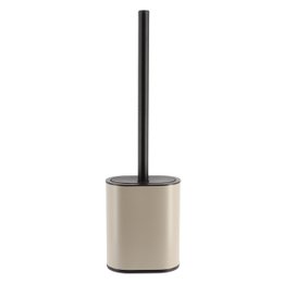 BROSSE WC PLATE SILICONE ET SUPPORT METAL FICELLE NOIR