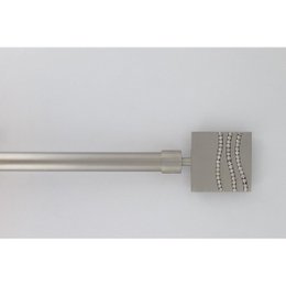 KIT EXT 210 380 CM D19 EMBOUT STRASS ARGENT MAT