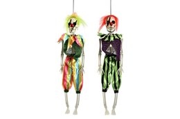 SQUELETTE CLOWN A ACCROCHER 12X40X6.5CM