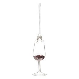 SUSPENSION VERRE 10CM FLUTE CHAMPAGNE